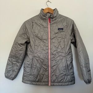 Patagonia Girls Nano Puff Brick Quilt Insulated prima loft Jacket Size: XL (14)